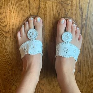White Jack Rogers sandals